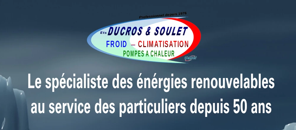 Publicité A4 pour Ducros & Soulet, frigoriste industriel