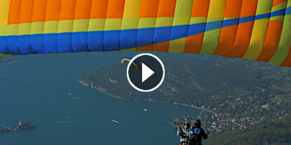 Réalisation du clip vidéo le ballet aérien des parapentes