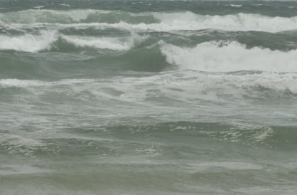 Tempête sur plages des Landes