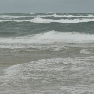 Tempête sur une plage des Landes