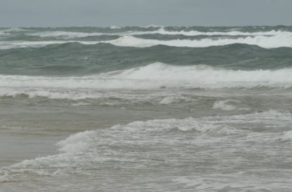 Tempête sur une plage des Landes