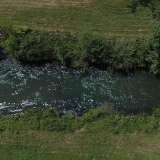 Vol drone poursuite sur canal