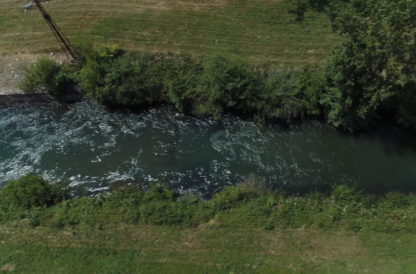 Vol drone poursuite sur canal