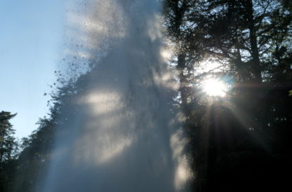 Gerbe d'eau du lac de Saint-Féréol