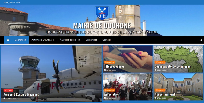 Nouveau site internet de la mairie de Dourgne