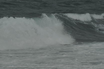 Écume de vagues en gros plan