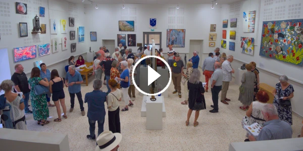 Clip vidéo de l'inauguration de l'exposition l'Art s'affiche à Dourgne édition 2024